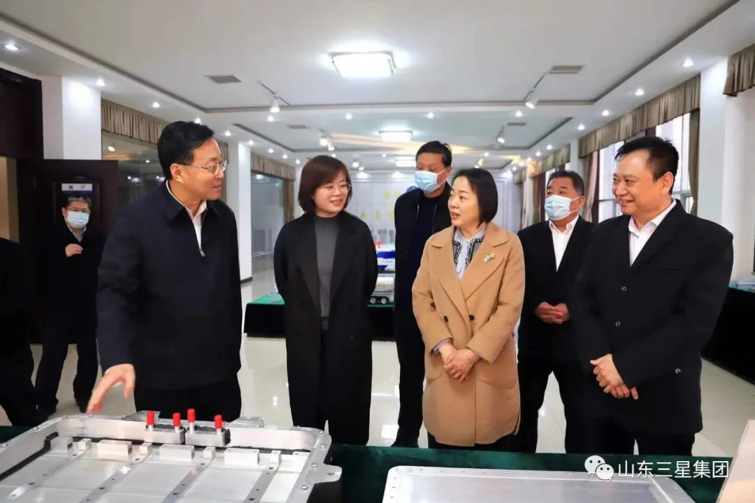 中國農業(yè)發(fā)展銀行山東省分行黨委委員、副行長時祝華一行來山東三星集團調研座談